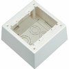 Panduit Electrical Box, Outlet Box, 2 Gang, PVC JBP2DWH